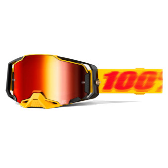 Motocross Goggles 100% Armega Tetsu - Red Mirror Visor