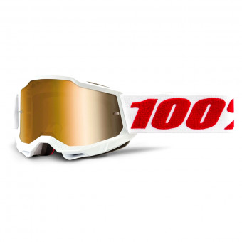 Motocross Goggles 100% Accuri 2 Denver Kid - Iridium Gold Motocross Goggles 100% Accuri 2 Denver Kid - Iridium Gold