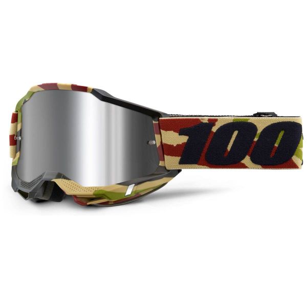 Motocross Goggles 100% Accuri 2 Mission - Iridium Silver