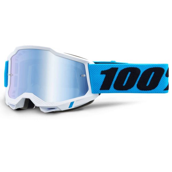 Motocross Goggles 100% Accuri 2 Novel Kid - Iridium Blue