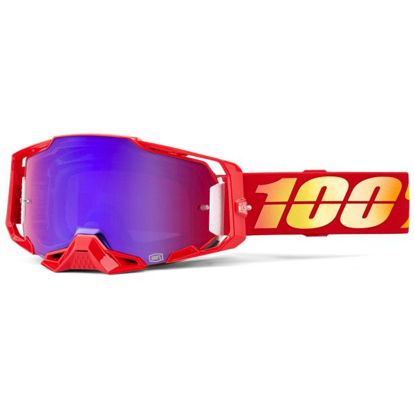 Motocross Goggles 100% Armega Nuketown - Iridium Red Blue