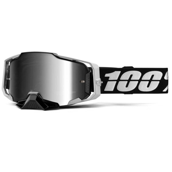 Motocross Goggles 100% Armega Renen S2 - Iridium Silver