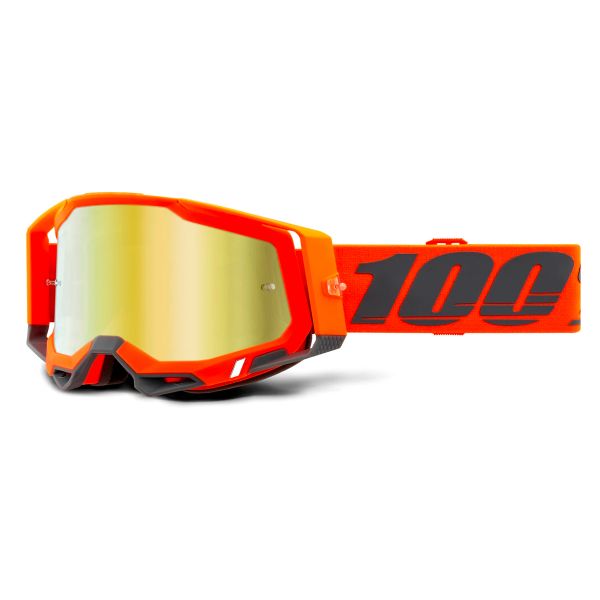 Motocross Goggles 100% Racecraft 2 Kerv - Iridium Gold Motocross Goggles 100% Racecraft 2 Kerv - Iridium Gold