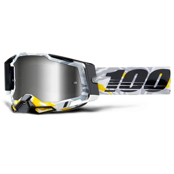 Motocross Goggles 100% Racecraft 2 Korb - Iridium Silver