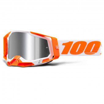 Motocross Goggles 100% Racecraft 2 Orange - Iridium Silver Motocross Goggles 100% Racecraft 2 Orange - Iridium Silver