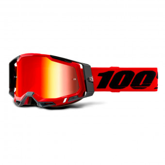 Motocross Goggles 100% Racecraft 2 Red - Iridium Red Motocross Goggles 100% Racecraft 2 Red - Iridium Red