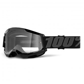Motocross Goggles 100% Strata 2 Black Motocross Goggles 100% Strata 2 Black