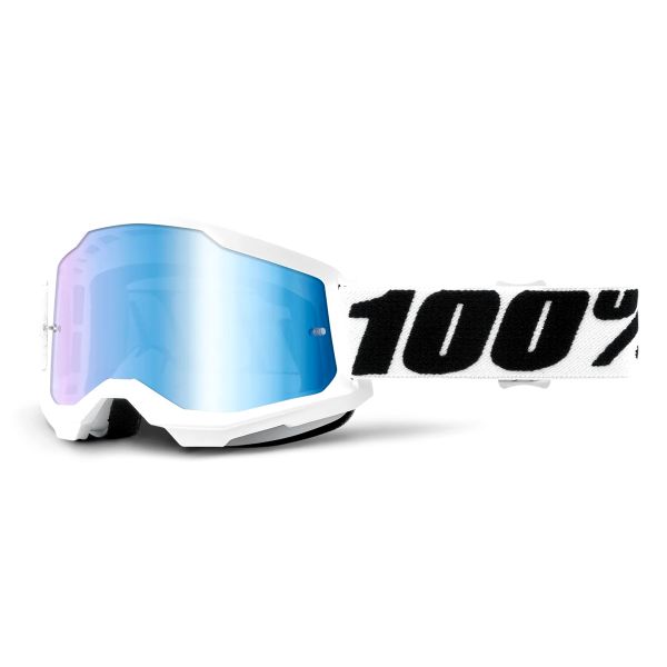 Motocross Goggles 100% Strata 2 Everest - Iridium Blue