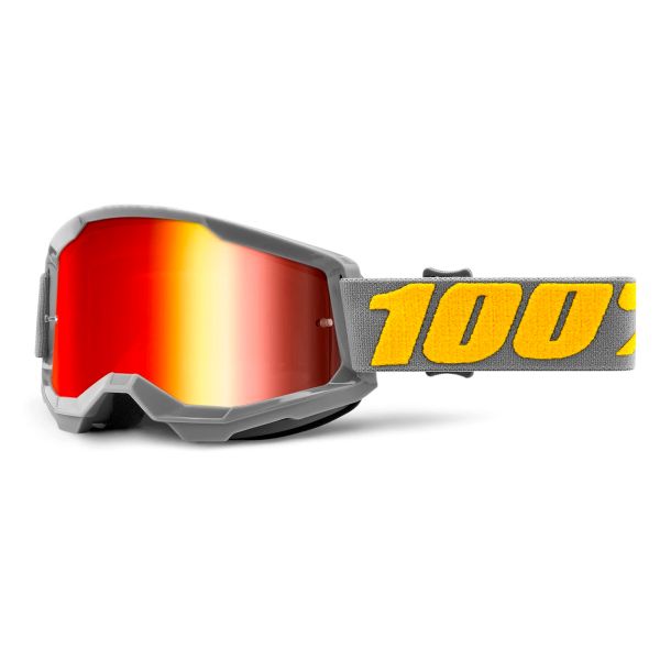 Motocross Goggles 100% Strata 2 Izipizi - Iridium Red