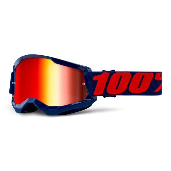 Motocross Goggles 100% Strata 2 Masego - Iridium Red