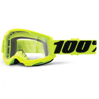 Motocross Goggles 100% Strata 2 Yellow Kid Motocross Goggles 100% Strata 2 Yellow Kid