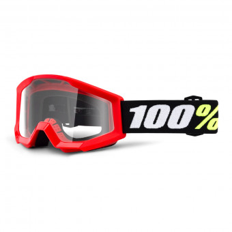 Motocross Goggles 100% Strata Mini Red Motocross Goggles 100% Strata Mini Red