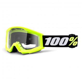 Motocross Goggles 100% Strata Mini Yellow Motocross Goggles 100% Strata Mini Yellow