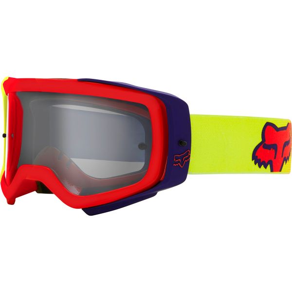Motocross Goggles FOX Airspace II Voke PC Fluo Yellow