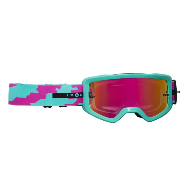 Motocross Goggles FOX Main II Nuklr Spark Teal