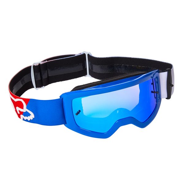 Motocross Goggles FOX Main II Skew Spark White Red Blue