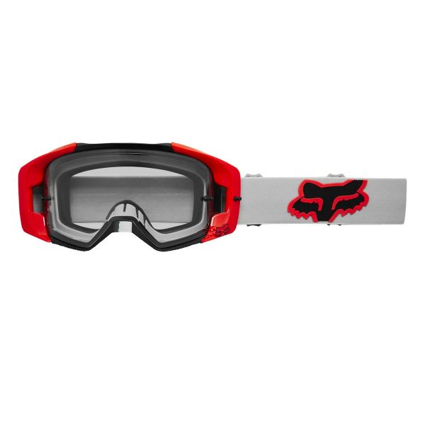 Motocross Goggles FOX Vue Stray Grey Red
