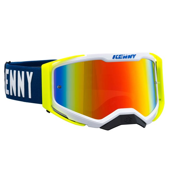 Motocross Goggles Kenny Performance Level 2 Navy Neon Yellow