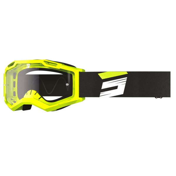 Motocross Goggles SHOT Assault 2.0 Claw Neon Yellow Glossy