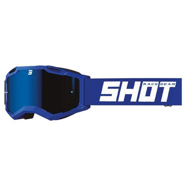 Motocross Goggles SHOT Assault 2.0 Solid Iridium Blue Reflex Glossy