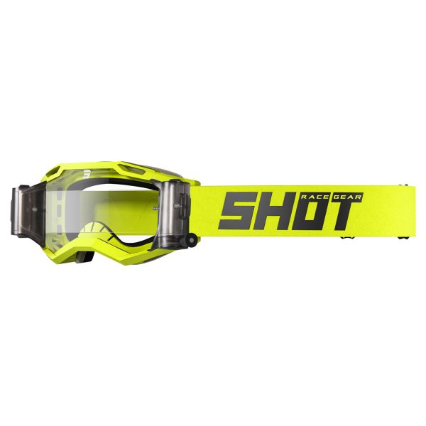 Motocross Goggles SHOT Iris 2.0 Neon Yellow Roll-Off Motocross Goggles SHOT Iris 2.0 Neon Yellow Roll-Off