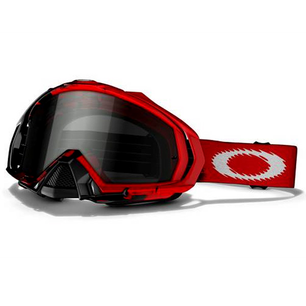 Motocross Goggles Oakley Sand Goggles Mayhem MX Red - Black Storm