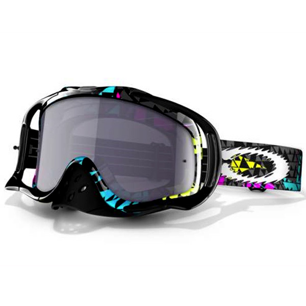Motocross Goggles Oakley Sand Goggles Crowbar MX Grey Hazmat