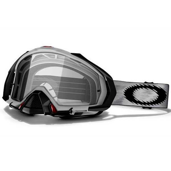 Motocross Goggles Oakley Mayhem MX Matte White