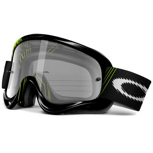 Motocross Goggles Oakley O Frame MX Laser Show Green