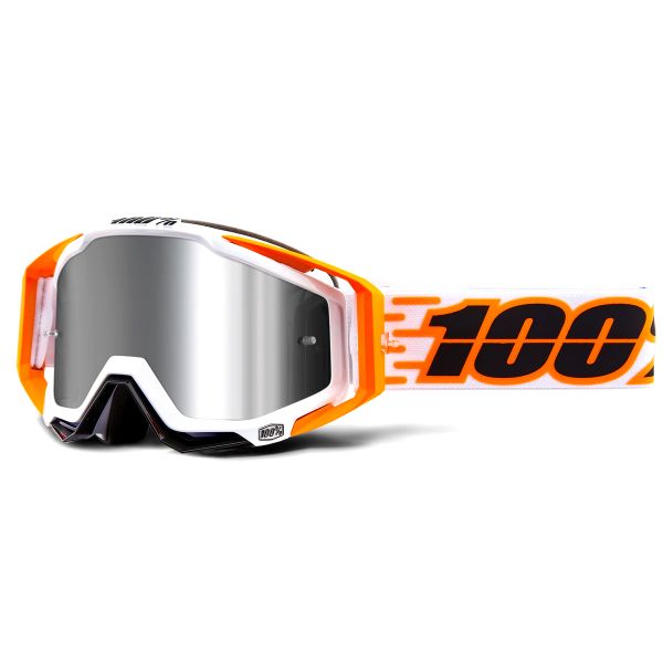Motocross Goggles 100% Racecraft Plus Illumina Mirror Silver Lens