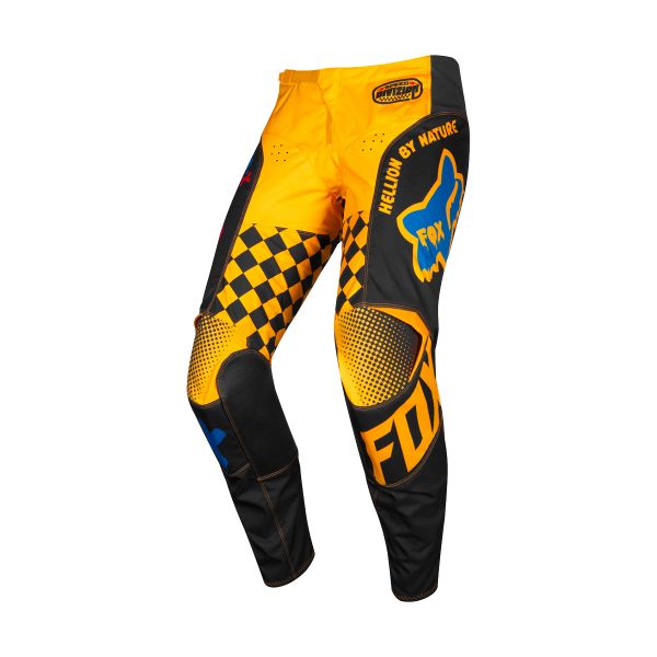 Motocross Trousers FOX 180 Czar Black Yellow Pant Kid