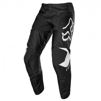 Motocross Trousers FOX 180 Prix Black White Pant