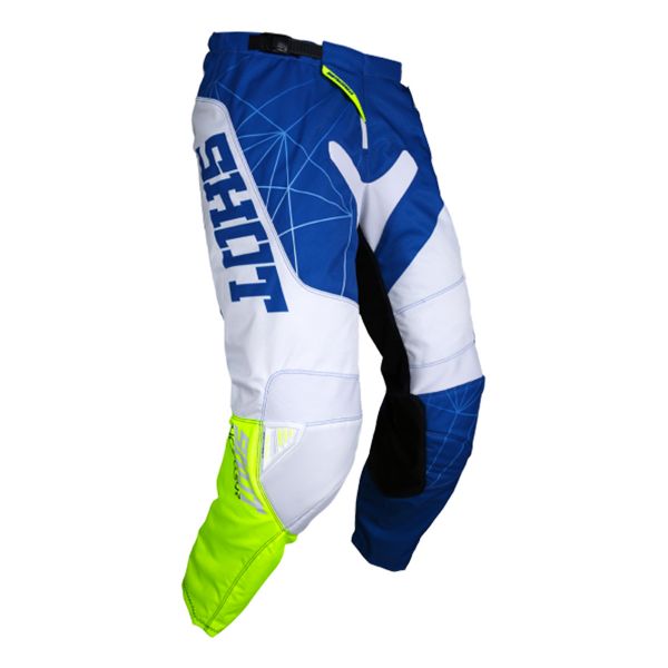 Motocross Trousers SHOT Contact Infinite Blue White Neon Yellow Pant Motocross Trousers SHOT Contact Infinite Blue White Neon Yellow Pant