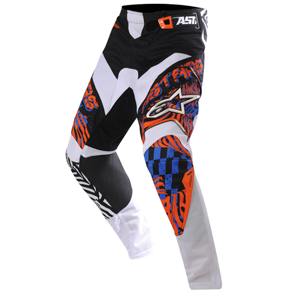 Motocross Trousers Alpinestars Charger Pants Orange Blue Black