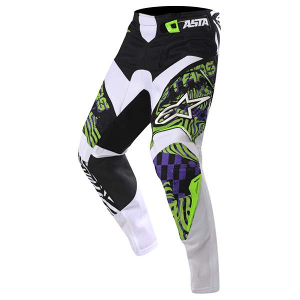 Motocross Trousers Alpinestars Charger Pants Green Violet Black