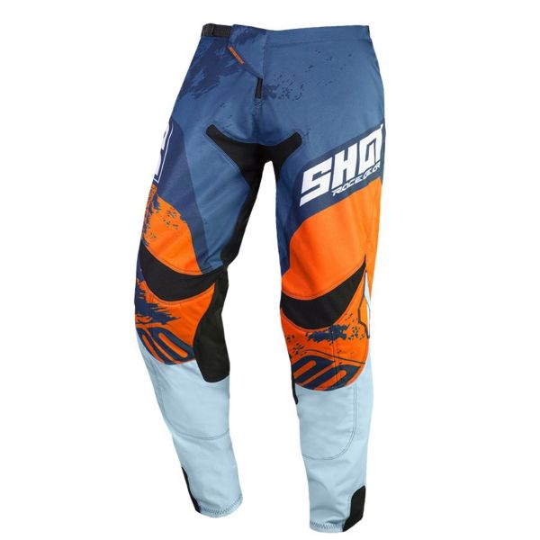 Motocross Trousers SHOT Contact Shadow Blue Orange Pant