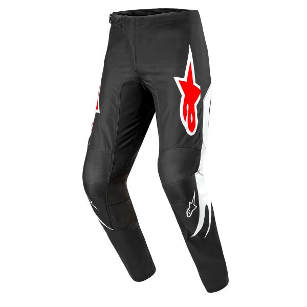Motocross Trousers Alpinestars Fluid Lucent Black White Pant