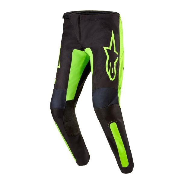 Motocross Trousers Alpinestars Fluid Lurv Black Yellow Fluo Pant