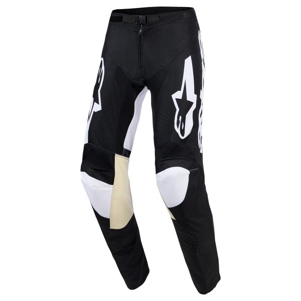 Motocross Trousers Alpinestars Racer Air Riway Pants Black White