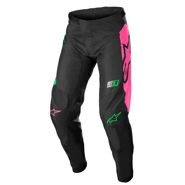 Motocross Trousers Alpinestars Racer Compass Black Green Neon Pink Fluo Pant Motocross Trousers Alpinestars Racer Compass Black Green Neon Pink Fluo Pant