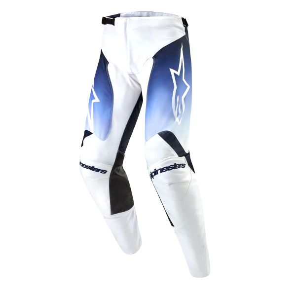Motocross Trousers Alpinestars Racer Hoen White Dark Navy Light Blue Pant