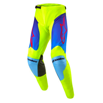 Motocross Trousers Alpinestars Racer Hoen Yellow Fluo Blue Night Navy Pant