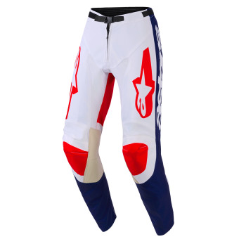 Motocross Trousers Alpinestars Racer Riway Pants White Blue Red Motocross Trousers Alpinestars Racer Riway Pants White Blue Red