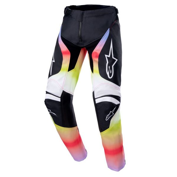 Motocross Trousers Alpinestars Racer Semi Black Multicolor Pant Kid