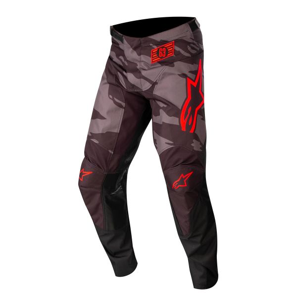 Motocross Trousers Alpinestars Racer Tactical Camo Red Fluo Pant Child