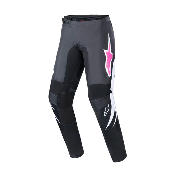 Motocross Trousers Alpinestars Stella Fluid Black White Pant