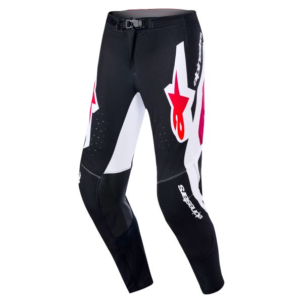 Motocross Trousers Alpinestars Supertech Pro Vista Pants Black Red White