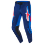 Motocross Trousers Alpinestars Supertech Vista Pants Dark Navy Hot Coral Cobalt