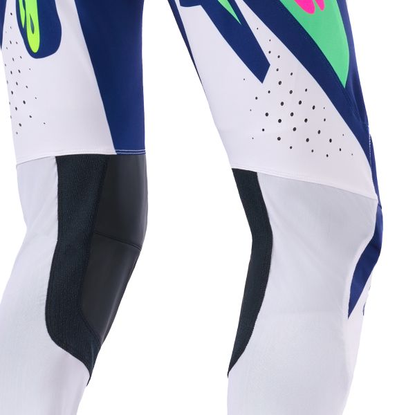 Alpinestars Supertech Vista Pants Light Gray Yellow Fluo Blue
