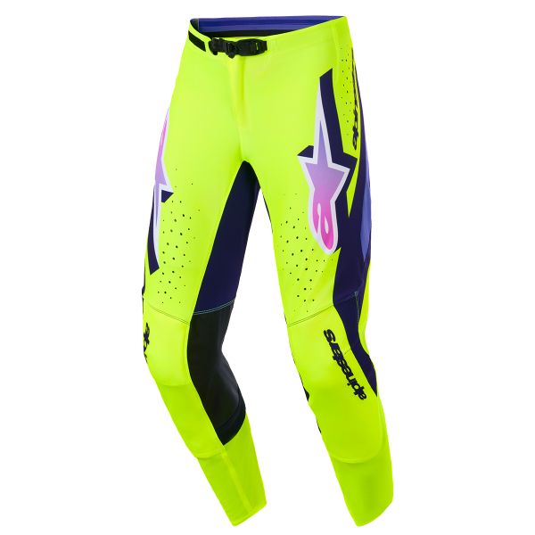 Motocross Trousers Alpinestars Supertech Vista Pants Yellow Purple Black